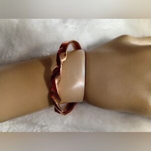 Rose Gold Twisted Cuff Bracelet - Women Jewelry